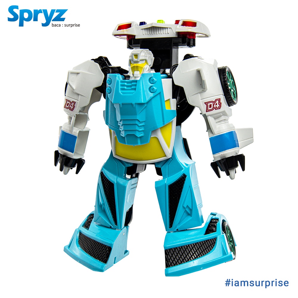 Spryz Revamp Justice Billy - Mainan Mobil Robot Transformer