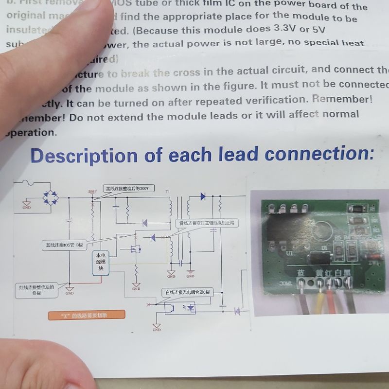Regulator TV LCD 10-50 Inci Power Supply LED 5 Kabel gacun