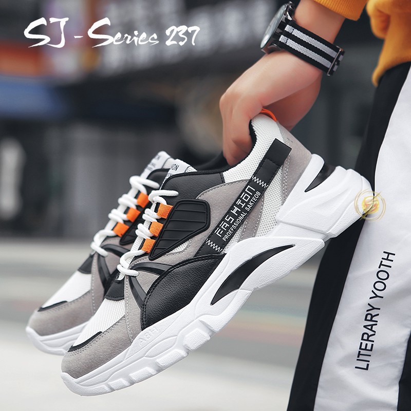 [Jwalk] Sepatu Sneakers Pria Trendy Kualitas Import Super Premium - 237