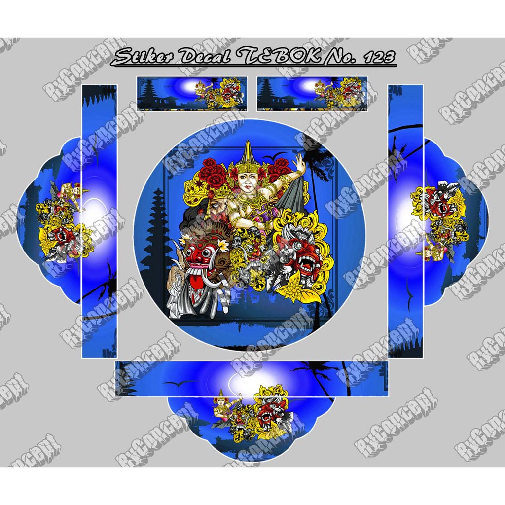 Stiker Decal Sangkar Murai Custom, Bisa Request Gambar