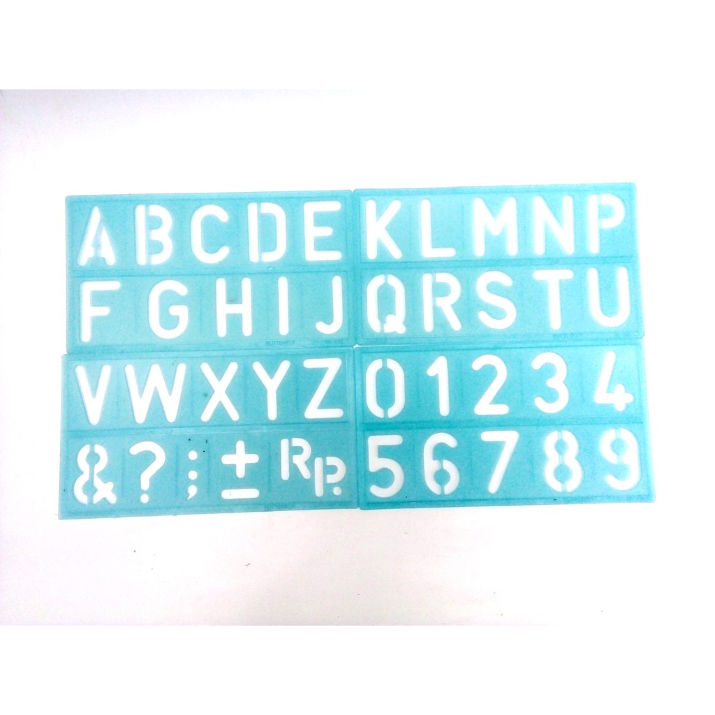 

Stencil Huruf Decoupage (huruf besar )