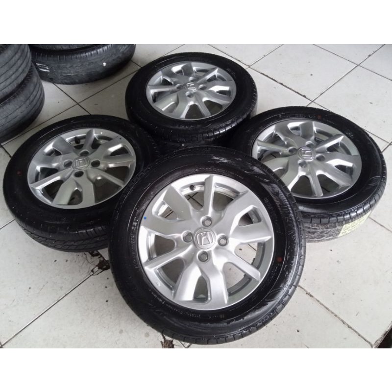 Velg Variasi Pelek Mobil Bekas Std Brio Satya Ring 14 Pcd Baut 4x100 + Ban 175 65 r14 Buat Karimun A