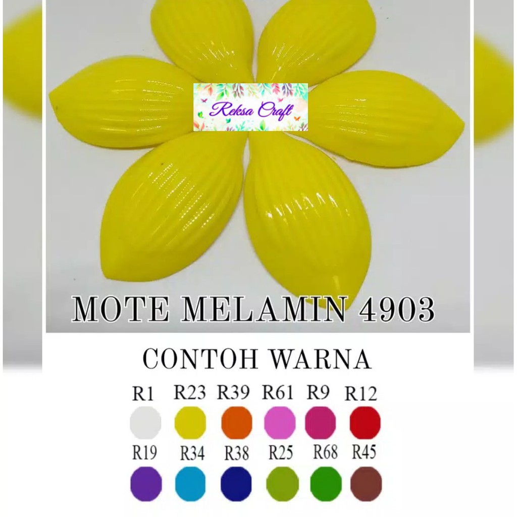MOTE MELAMIN AKRILIK 4903 KELOPAK BUNGA TULIP UKURAN BESAR