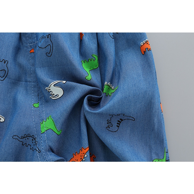 babyfit BODYGUARD baju anak cowok setelan dino celana jeans pendek import