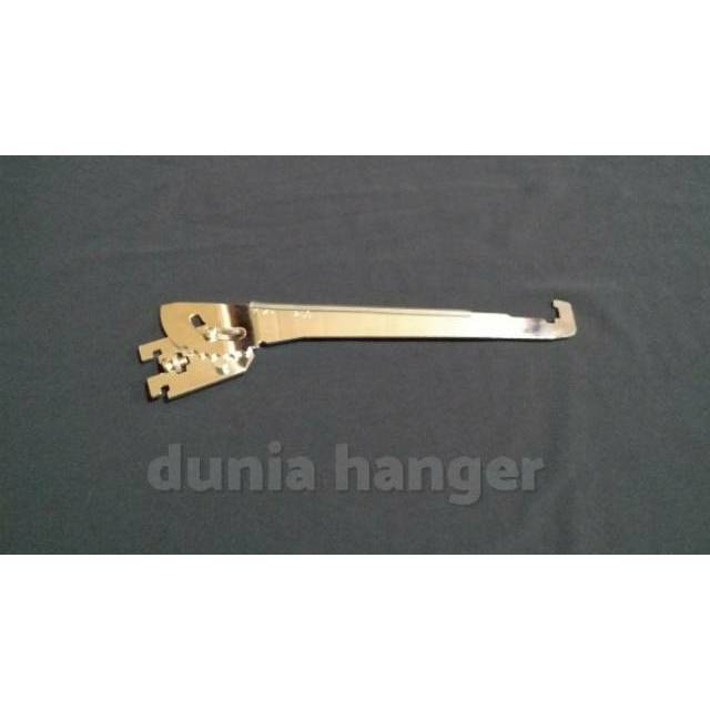 bracket kaca slenting 25cm | daun kaca miring/stel 25cm