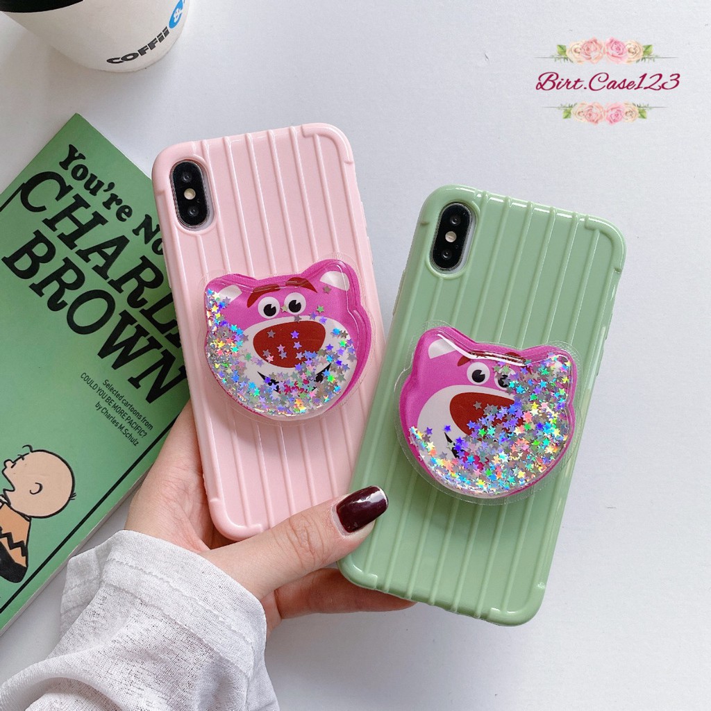 popsocket glitter luggage koper realme c1 c2 c3 3pro 5 5pro 5i 5s 6 6pro xt  x 2pro C20 C21 BC1015