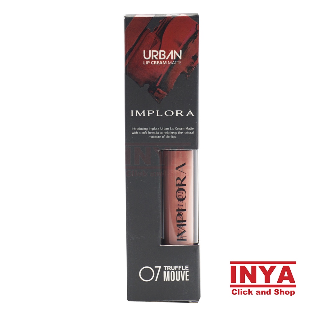 IMPLORA URBAN LIP CREAM MATTE 07 TRUFFLE MOUVE 2.9gr