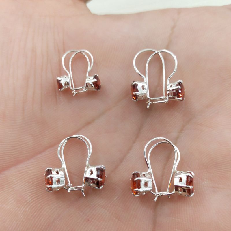 ANTING DESI MATA MERAH PERAK 925 SILVER