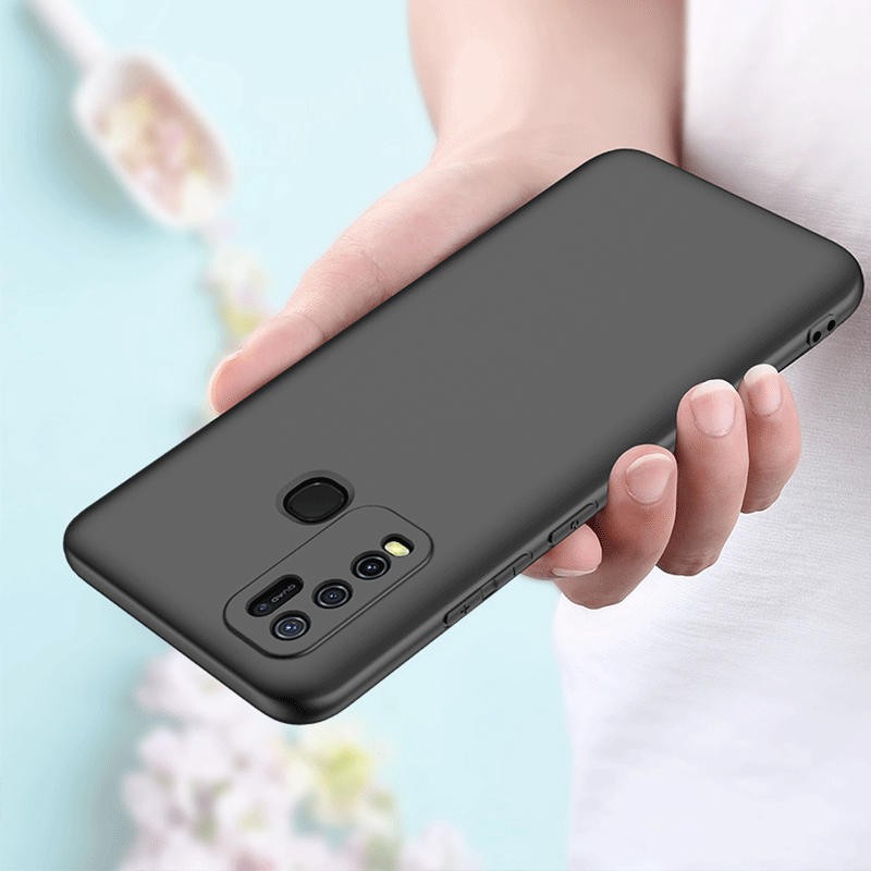 Soft Case Bahan Silikon Tpu Matte Warna Hitam Untuk Vivo Y30 Y30 Y30 Y30 Shopee Indonesia