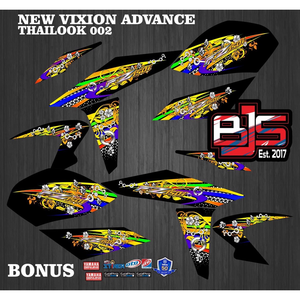 Striping new vixion advance - Stiker Decal yamaha vixion 2015-2017 new vixion advance vixion advance