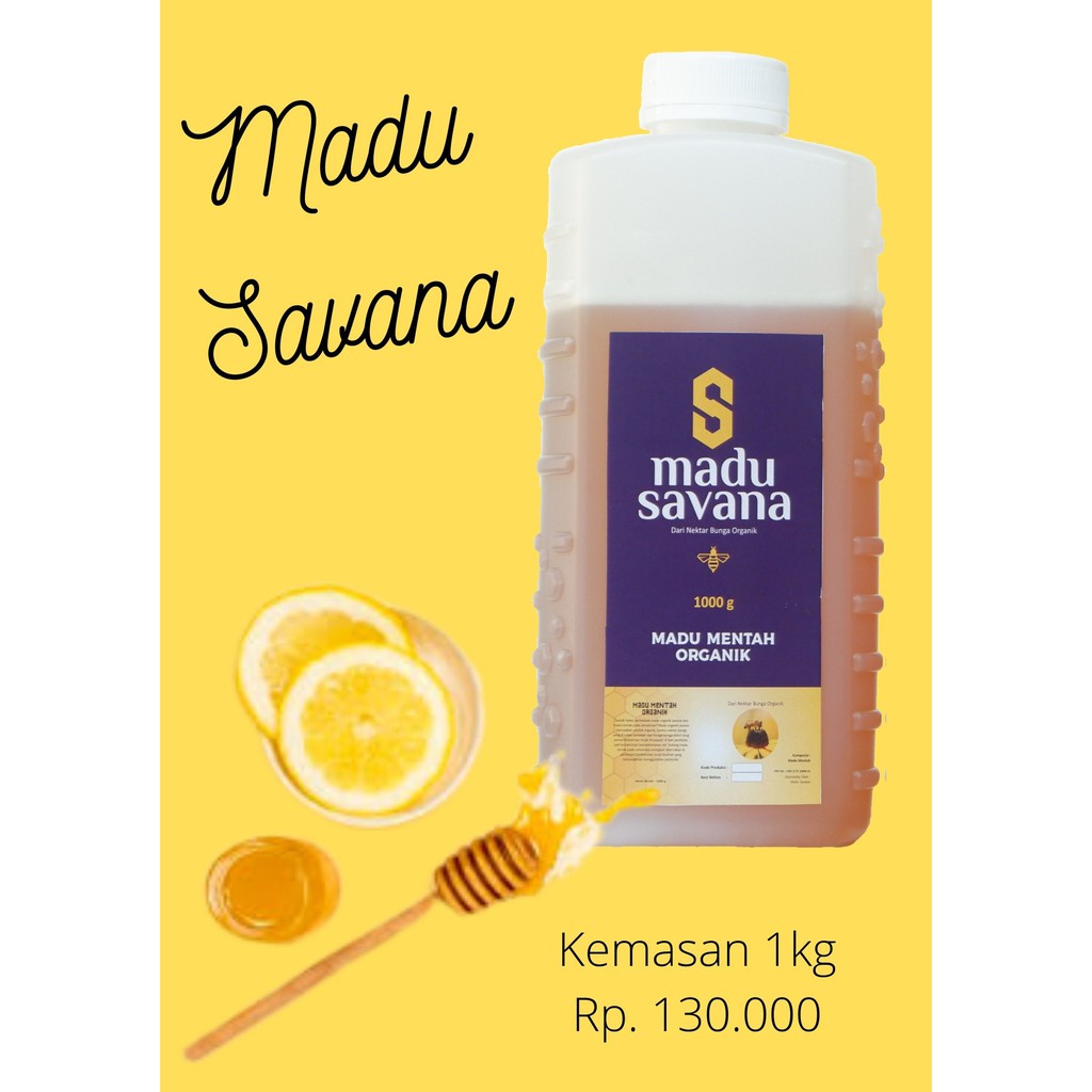 

Madu Asli Savana murni 100% Madu Asli dan Murni - 1000gram