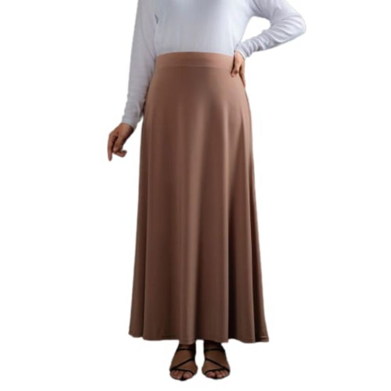 Rok Wanita Panjang Bahan Scuba Rok Model A Mayung