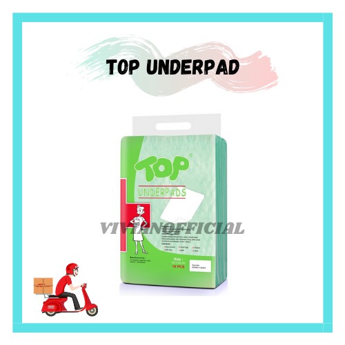 Top Underpad Popok Dewasa - Top Underpad Perlak ISI 10PCS