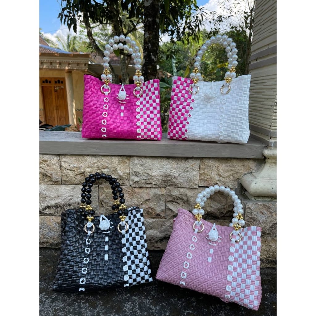 TAS SULTAN - TAS JALI PREMIUM HANDLE MUTIARA / TAS ANYAMAN PREMIUM / TAS JALI PREMIUM