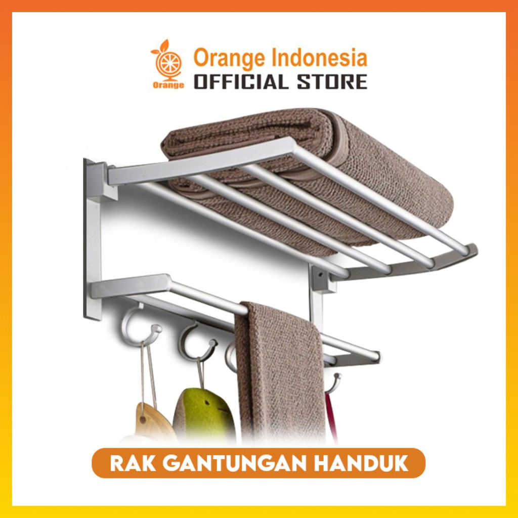 promo Rak gantungan Handuk Stainlees Rak Kamar Mandi Rak Handuk Dinding Rak Kamar Mandi Serbaguna  WHFURNITURE