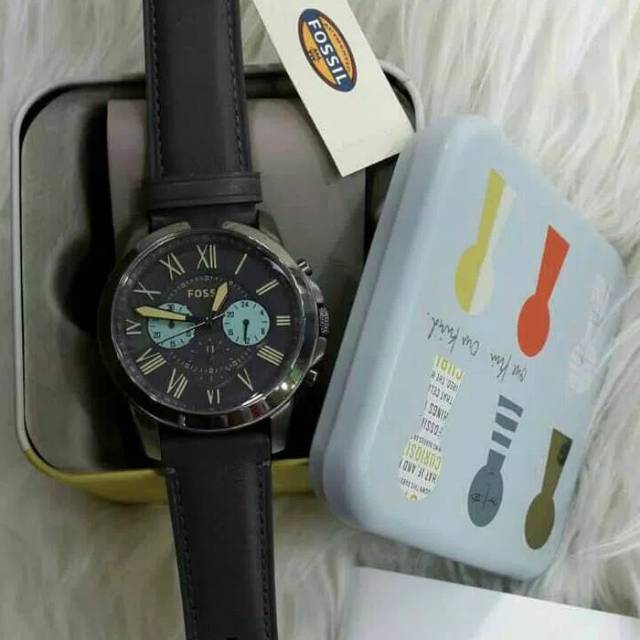 Jam Tangan Pria Fossil FS 5183 Leather Kulit Original Murah