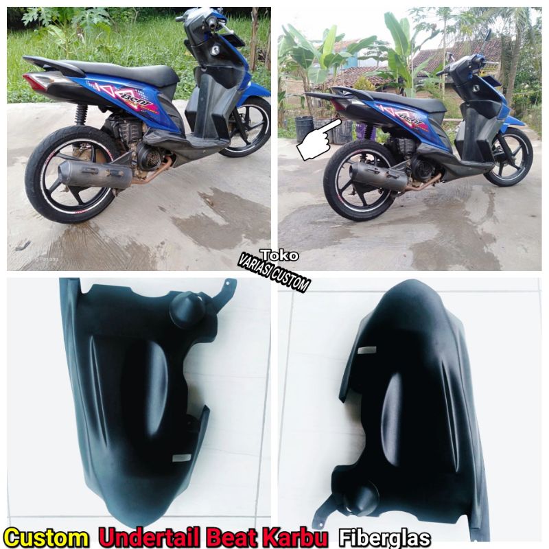 Undertail Honda Beat karbu Aksesoris Variasi Custom