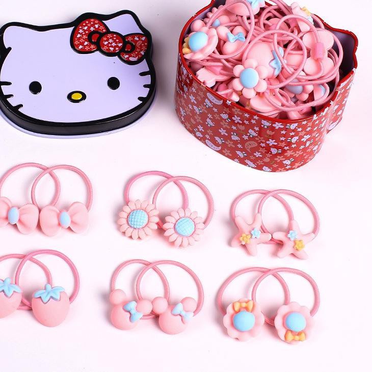 BESTSELLER Jepit Rambut Anak Satu Set Kotak Besi Hello BESTSELLER Jepit Rambut Anak Satu Set Kotak Besi Hello