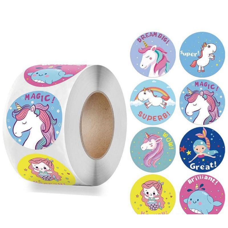 Sticker Stiker Reward Anak Unicorn