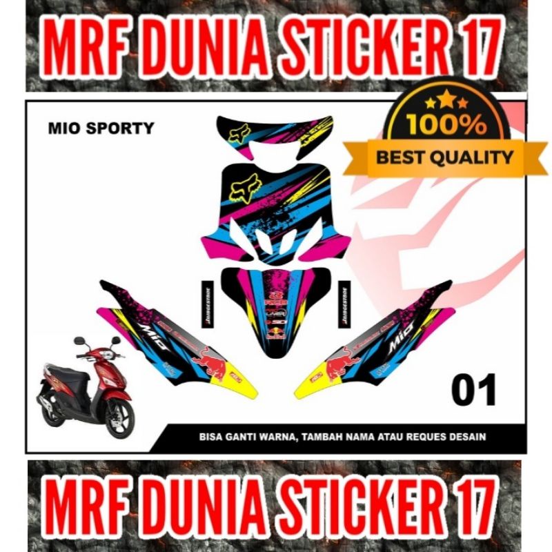 Sticker decal Mio sporty Full Body Striping Motor Mio Sporty Sticker  Mio Sporty Decal Sticker Mio S