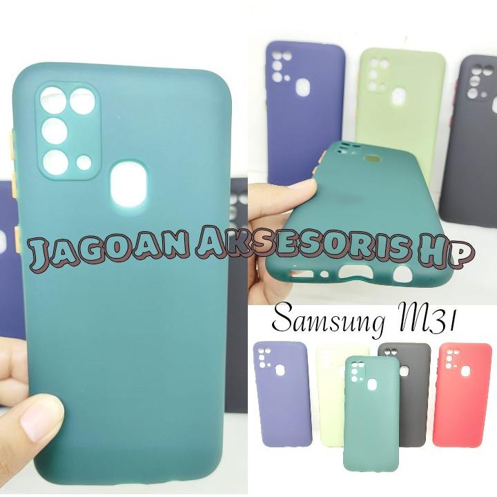 SMPC TPU Candy Samsung M31 M315F 6.4 inch SoftCase Macaron Protection Camera Tombol Warna