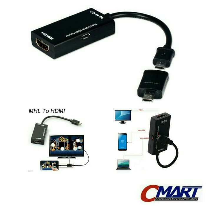 TERMURAH Kabel MHL Adapter Micro USB to HDMI Samsung Android - GRC-UB2CMHDAF11P