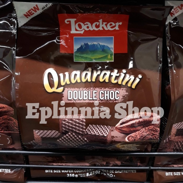 

Loacker Quadratini Double Choc 250 gr - Wafer