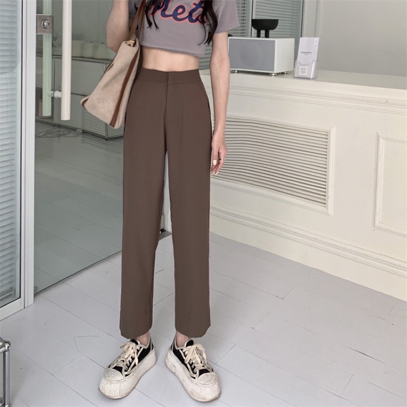 CELANA HW PANTS IMPORT BOYFRIEND HIGHWAIST WANITA MX889