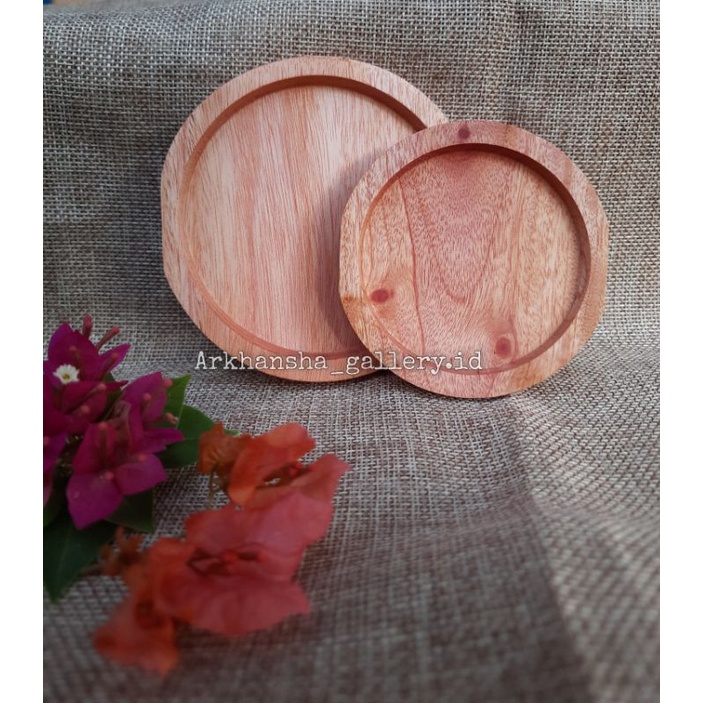 Coaster kayu,coaster kayu pinggir pipih,tatakan kayu,tatakan gelas kayu,alas gelas kayu,coaster aest