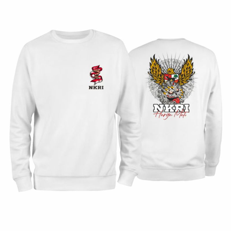 Sweater Spesial HUT RI NKRI Harga Mati Burung Garuda Cengkram Virus Corona