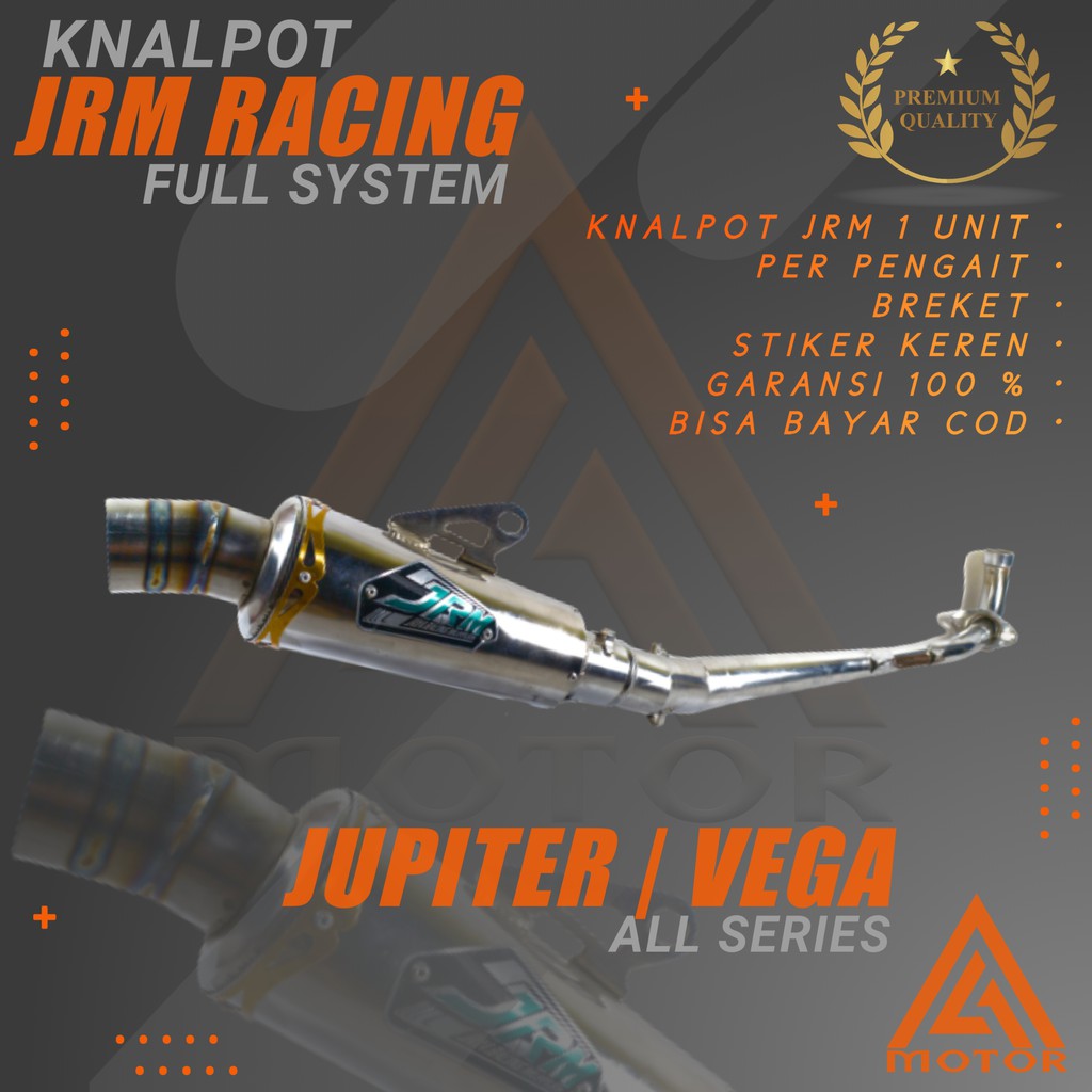 Knalpot Racing JRM Vega R ZR RR New Jupiter Z Z1 MX KING 150