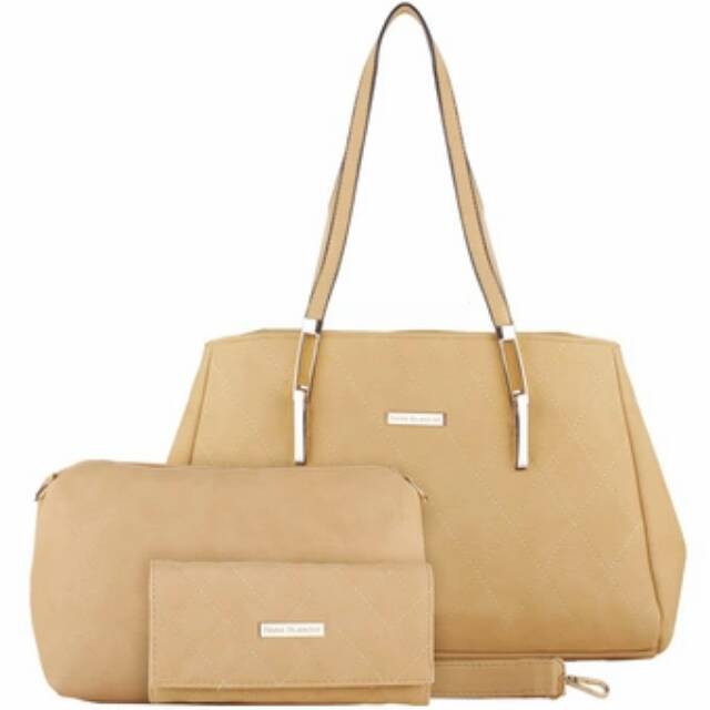 [SALE] Set Tas Kerja Premium Sandang Besar + Tas Selempang Gratis Dompet - Nana Blanche Jalynda