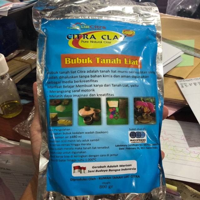 

Citra clay serbuk 800 gram
