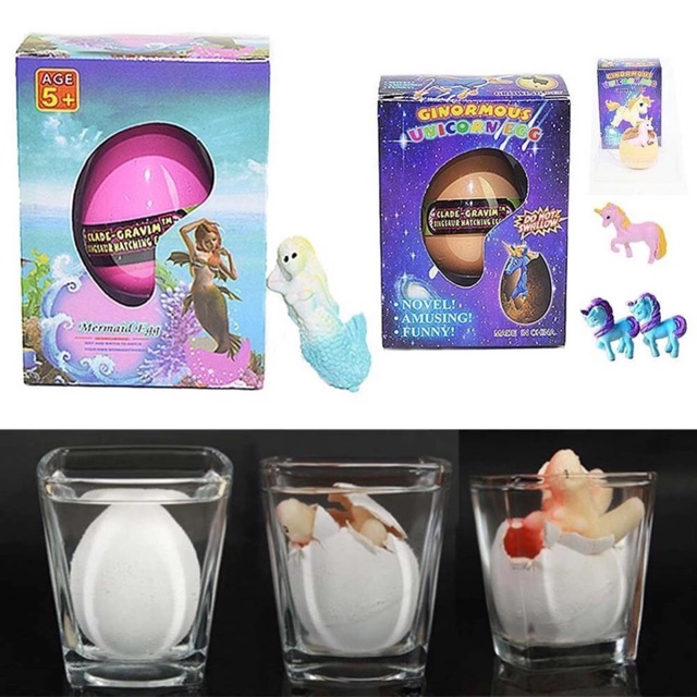 Magic egg mermaid animal fish unicorn surprise
