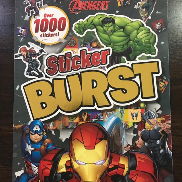 

Sticker book avengers 1000 sticker burst