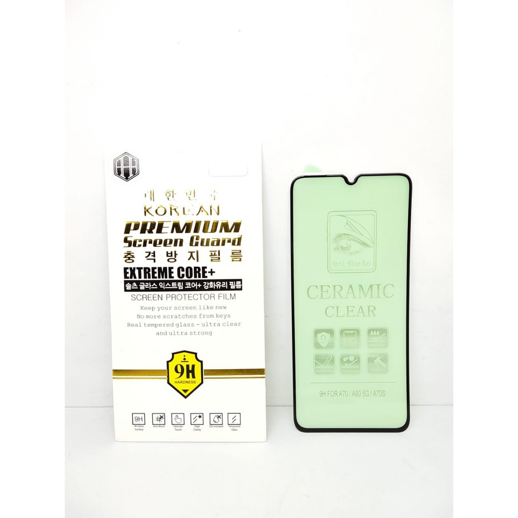 Tempered Glass Ceramic Film Samsung A70 A70s 6.7 inchi GREEN LIGHT Anti Radiasi Protection eye