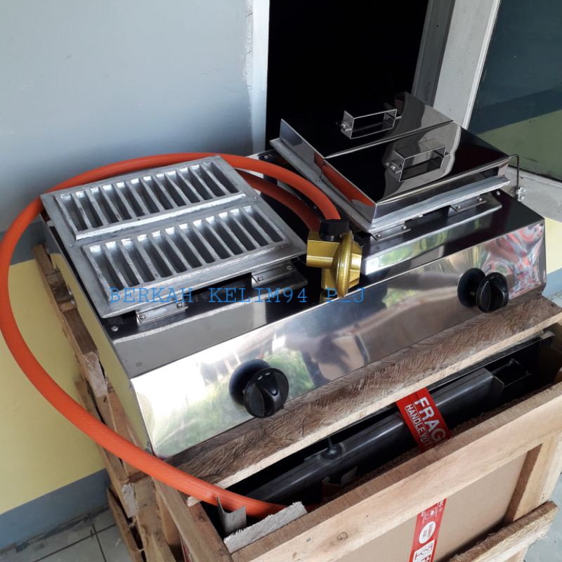 KOMPOR KUE BALOK//KUE PANCONG/ PUKIS/KUE BANDROS DUA TUNGKU