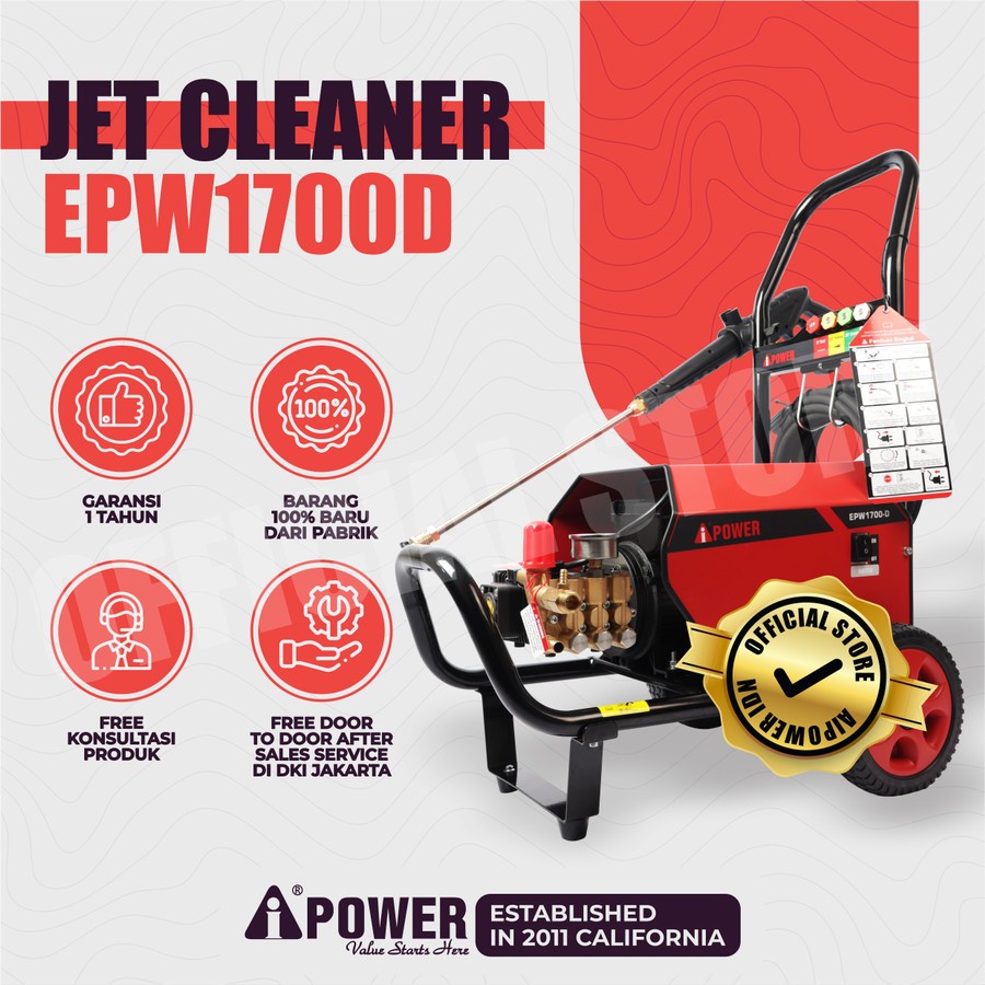 ELECTRIC PRESSURE WASHER EPW1700-D MESIN JET CLEANER EPW1700 D AIPOWER