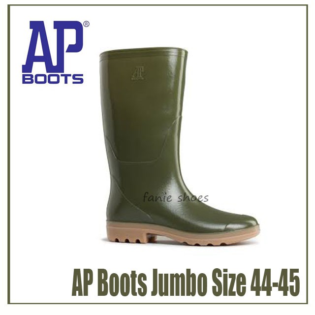 AP Boots 9303 Panjang Hijau Size JUMBO 44-45 / Sepatu Karet Boot Anti Air