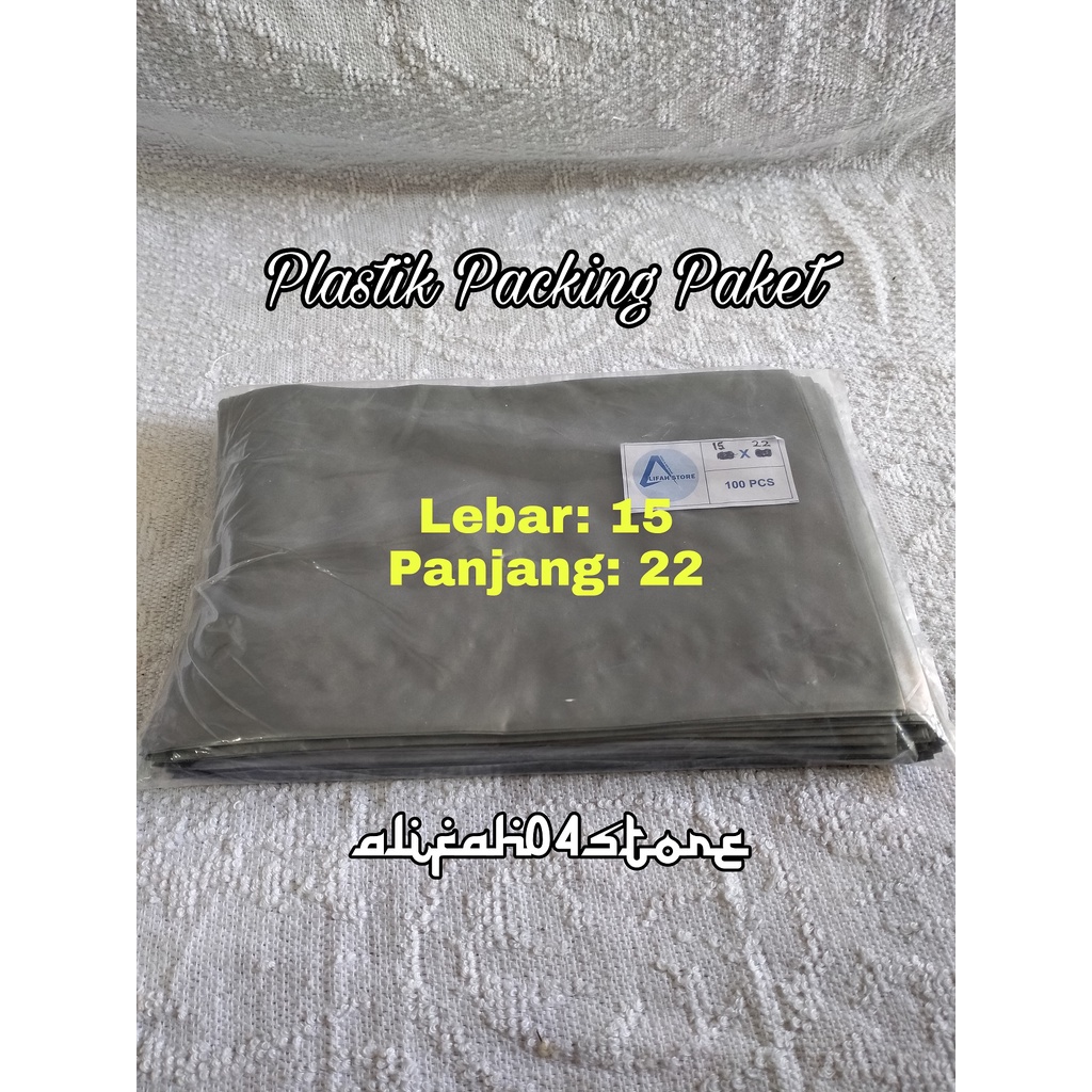 

COD!!!PLASTIK HD/PLASTIK PACKING PAKET SILVER L15 X P22