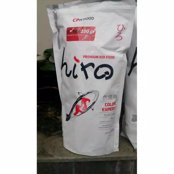 Pakan ikan koi HIRO colour expert untuk mencerahkan warna ikan koi