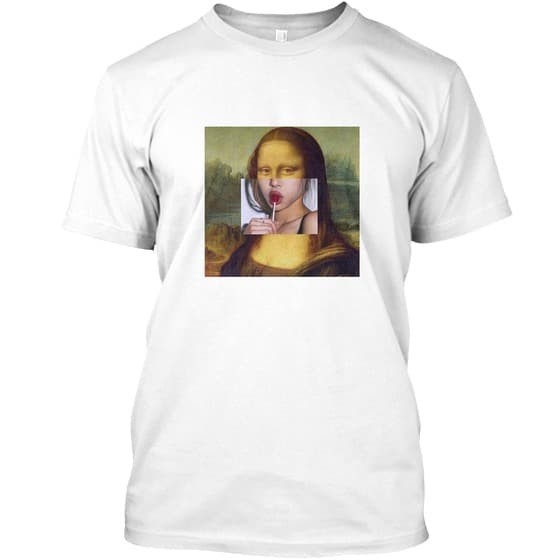 Kaos Baju Obral Combed 30 Distro MONA LiSA LOLLiPOP polos custom Murah
