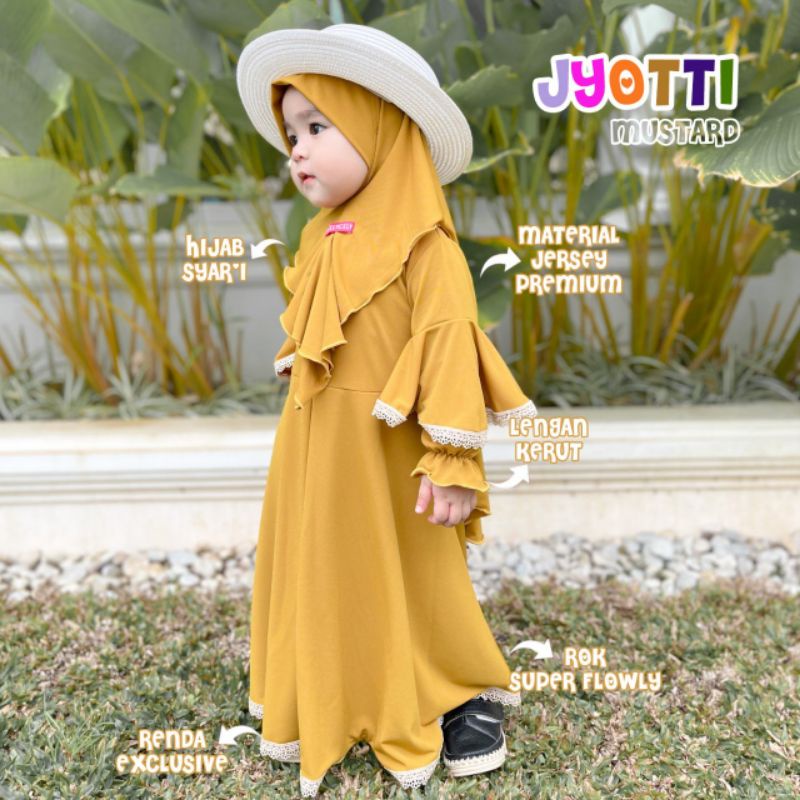 Gamis Anak Perempuan / Gamis Jyotti Original By Celycely / Gamis Anak Jersey / Gamis Anak Set hijab / Set Gamis Anak Perempuan / Baju Muslim Anak Perempuan / Pakaian Muslim Anak Perempuan / Gamis Anak Celycely / Gamis Anak Jyotti-5