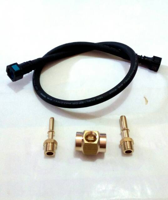 Paket selang dan nepel kit tampa meteran untuk membuat presure gauge alat ukur tekanan fuelpump