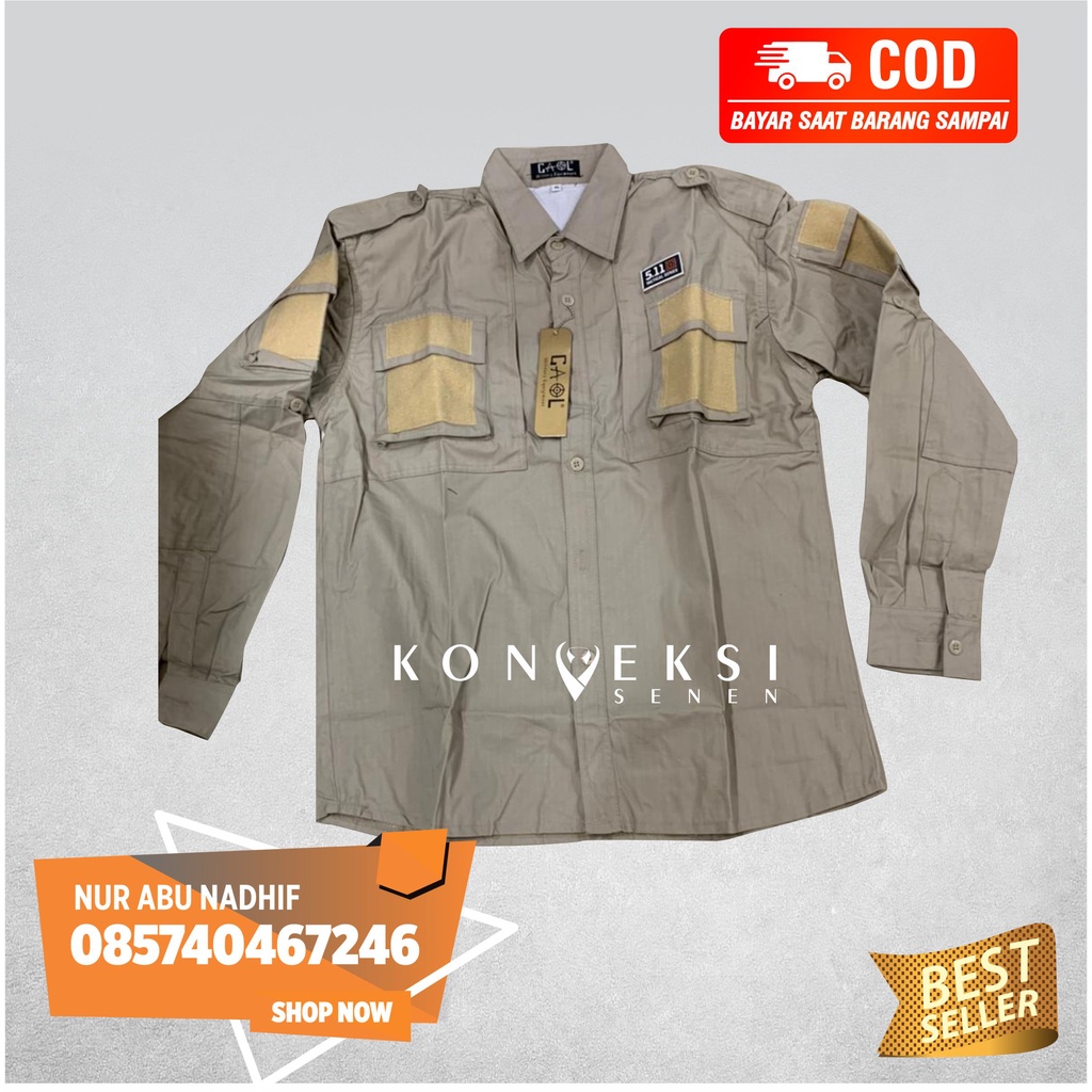 KEMEJA PANJANG TERLARIS TACTICAL KEREN