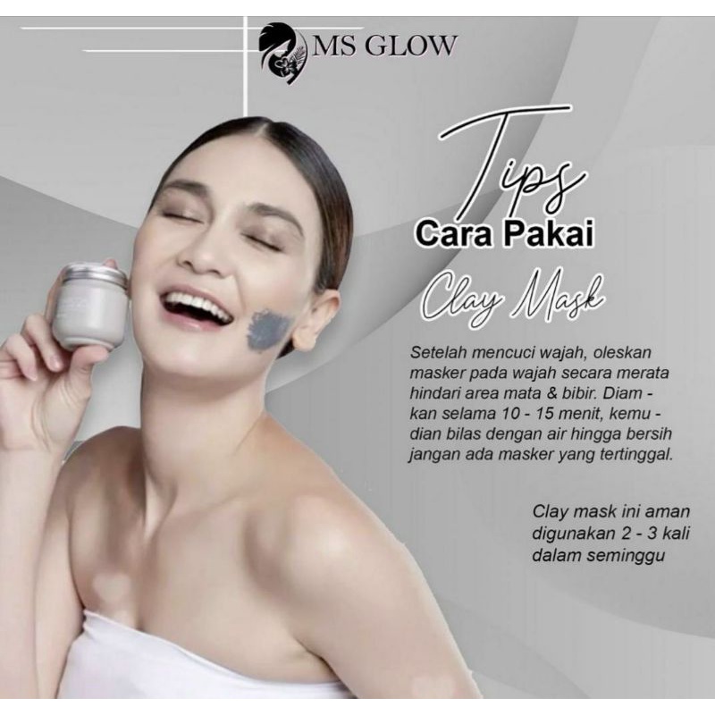 CLAY MASK MS GLOW , CLAY MASK CHARCOAL CLAY MASK GREENTEA MSGLOW