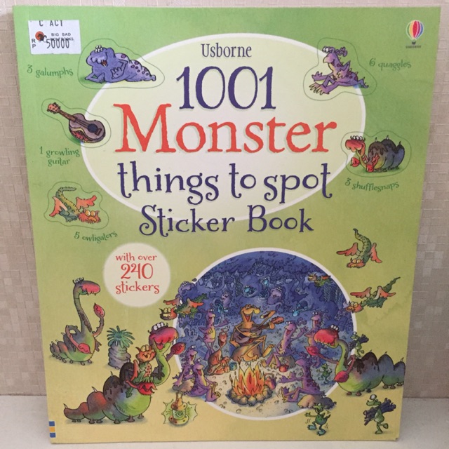 

1001 monster things to spot sticker book
