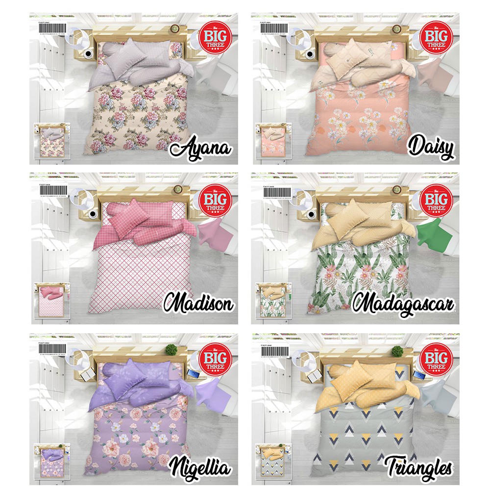 Sprei ALL NEW MY LOVE B4 180x200 Tinggi 30 motif Magani Enzo Dea Isyana Farah Kalia Paola Bellamy Linnea Flore Kyra Kolase Mabel - 180 King 4 bantal T30 SP