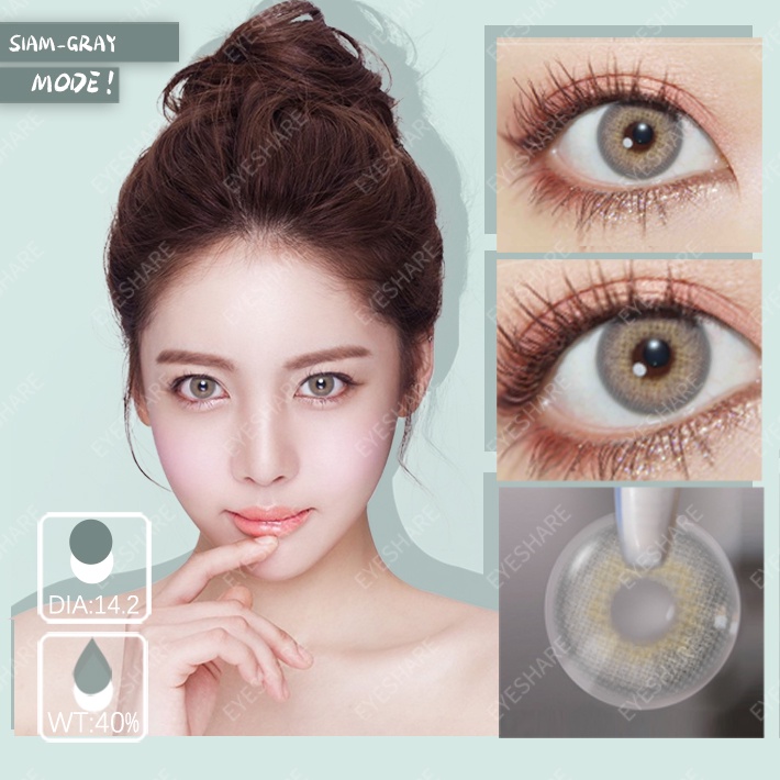 [✅COD] Softlens Mata Normal RUSSIANGIRL Lensa Kontak Warna Alami Softlens Murah Normal Softlens Minus 0.00 Korea Cokelat Grey Soflen