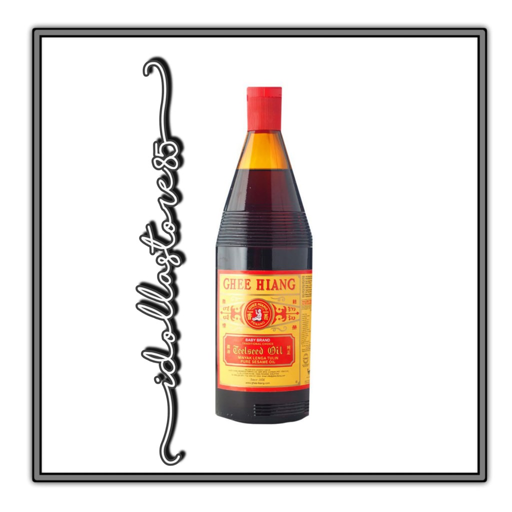 

GHEE HIANG SESAME OIL 700 ML ( MINYAK WIJEN MERK BABY GHEE HIANG )